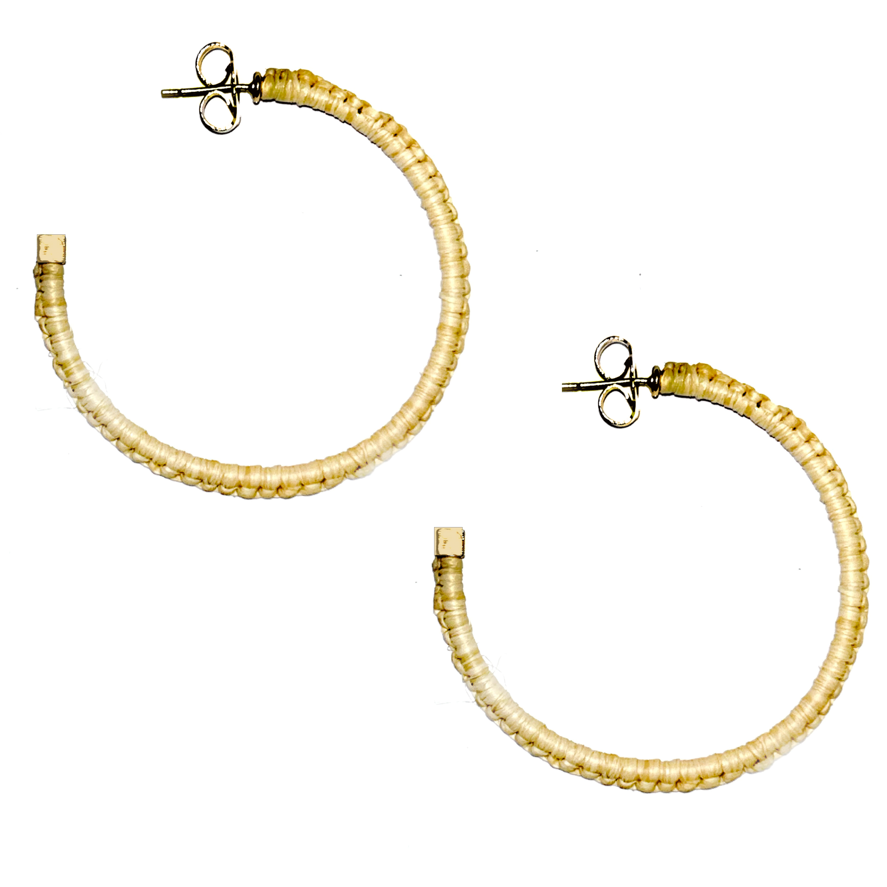 Large Raffia Wrapped Hoop