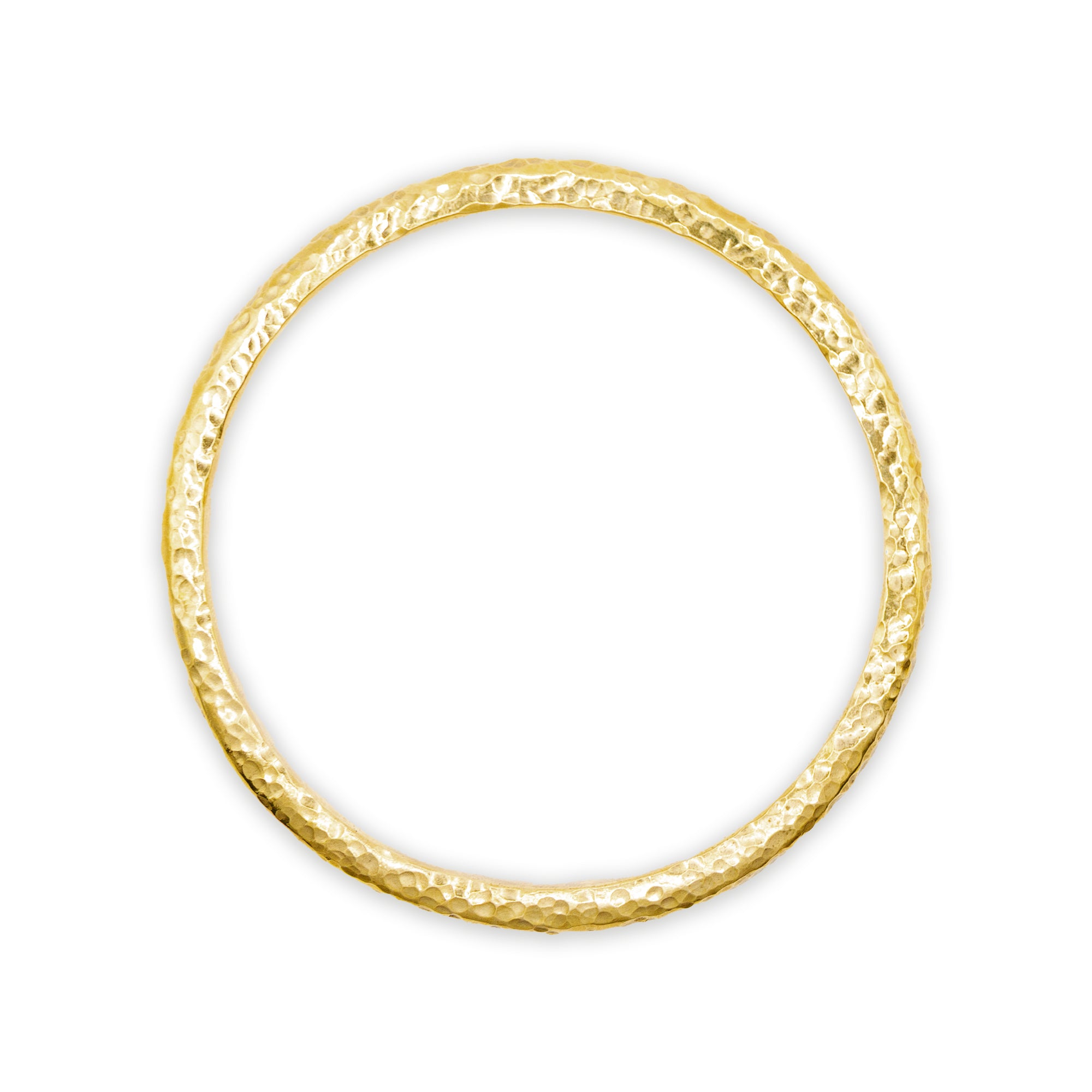 Hammered Brass Bangle