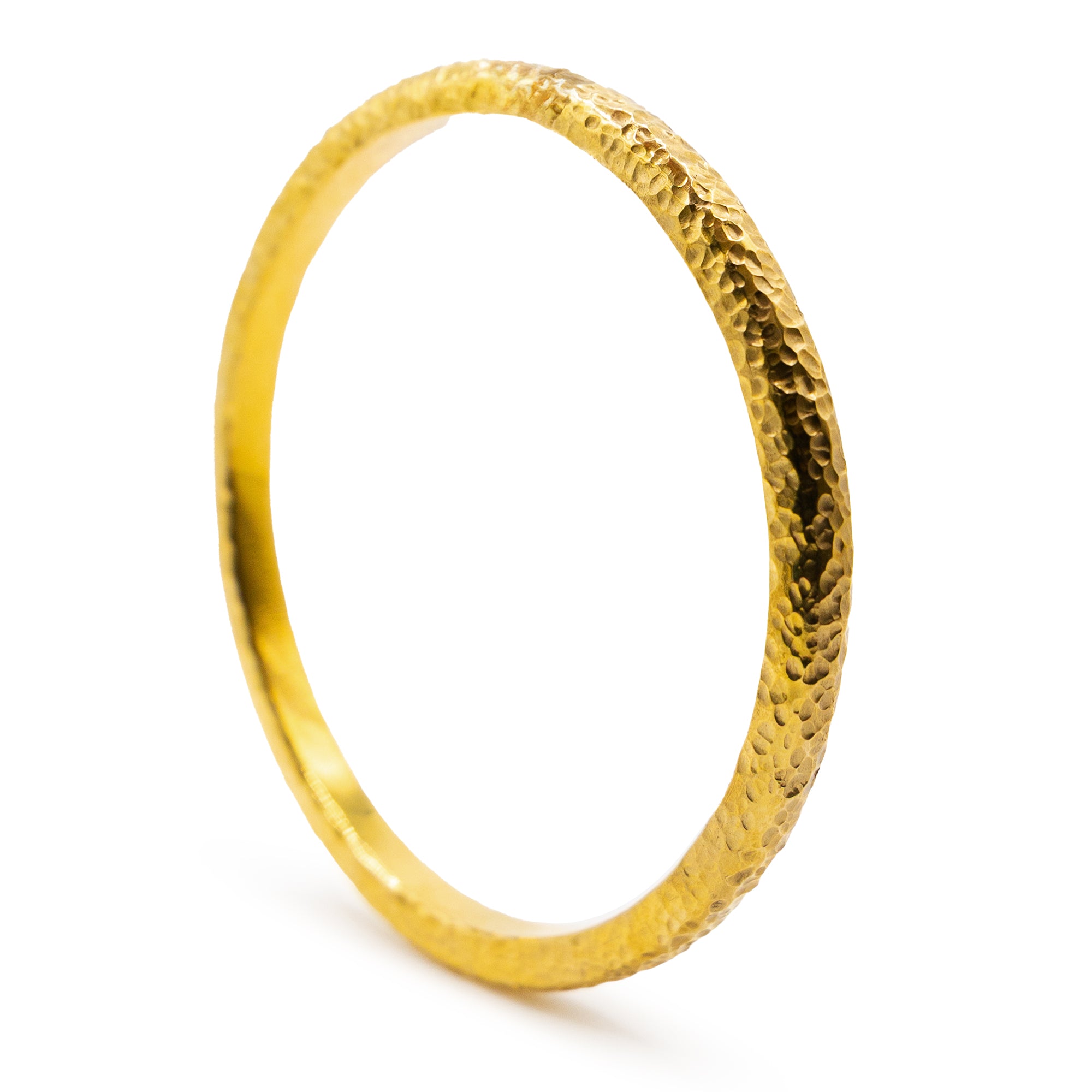 Hammered Brass Bangle