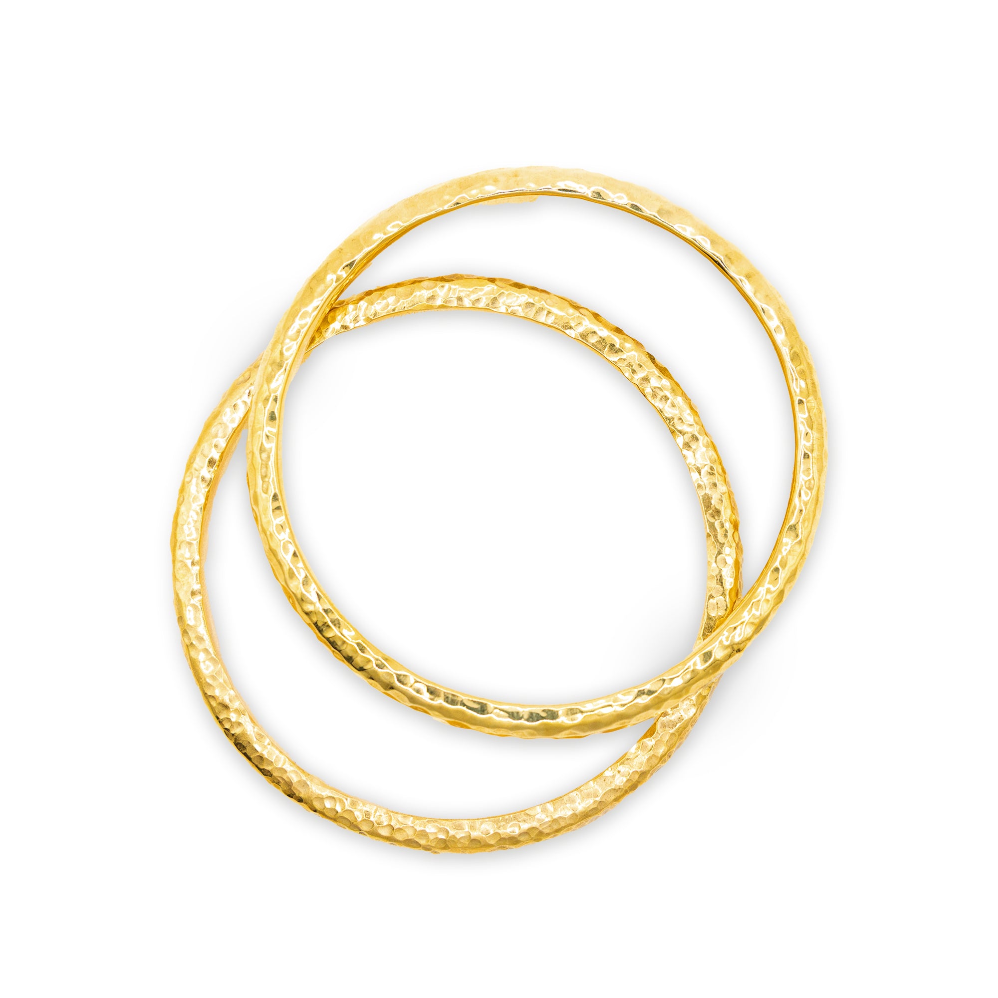 Hammered Brass Bangle