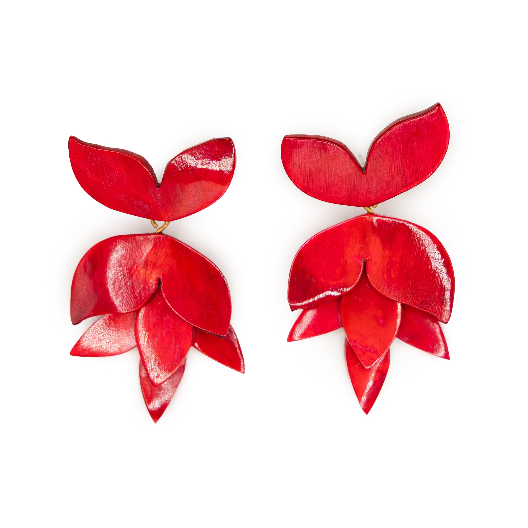 HORN FLOWER EARRINGS