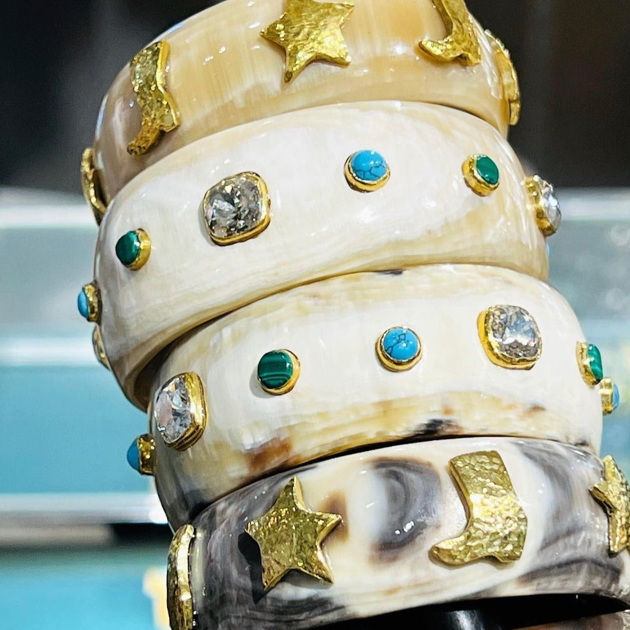 Rhys Stars and Boots Bangle Bracelet