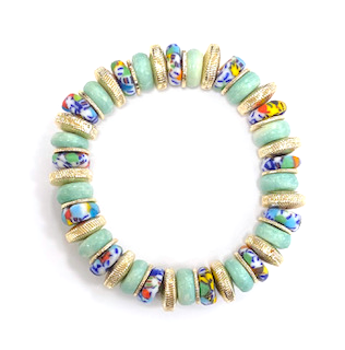 Monarch Beaded Stretch Bracelet