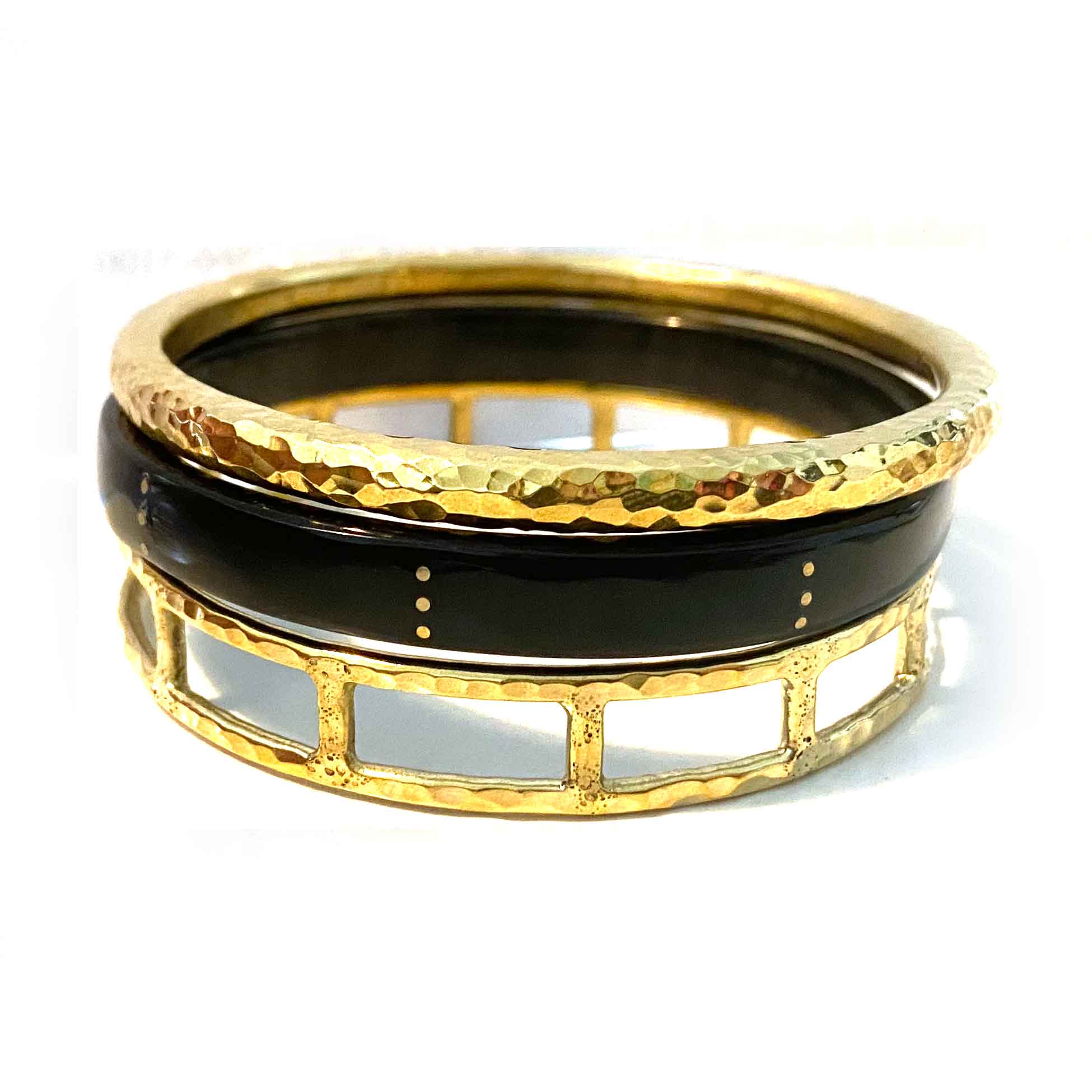 Zahra Set of 3 Stacking Bangle Bracelets