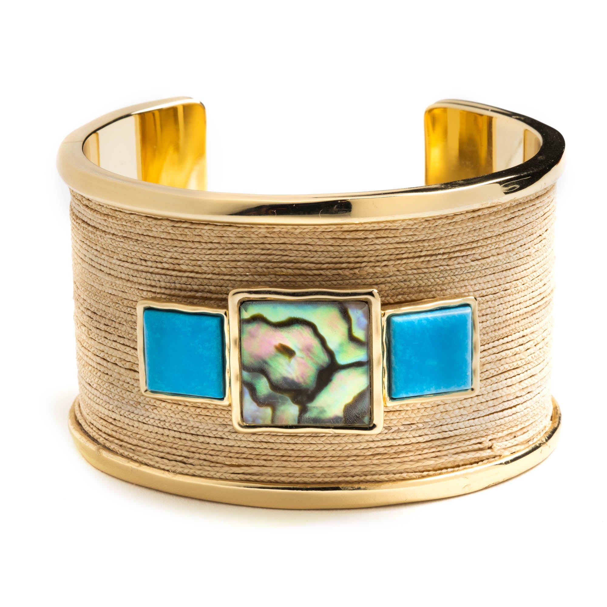Acacia Abalone Cuff Bracelet
