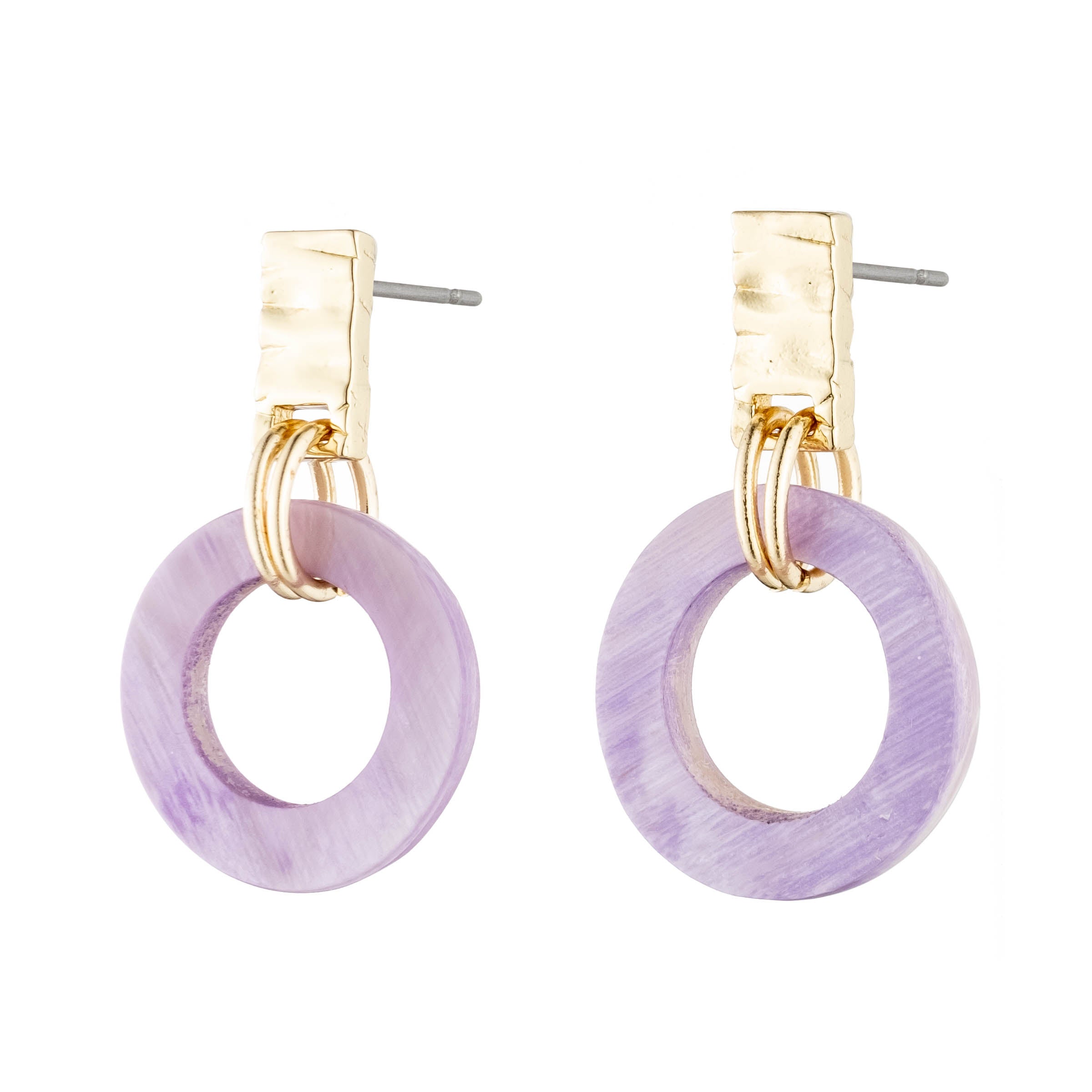 Fern Small Drop Earring in Horn