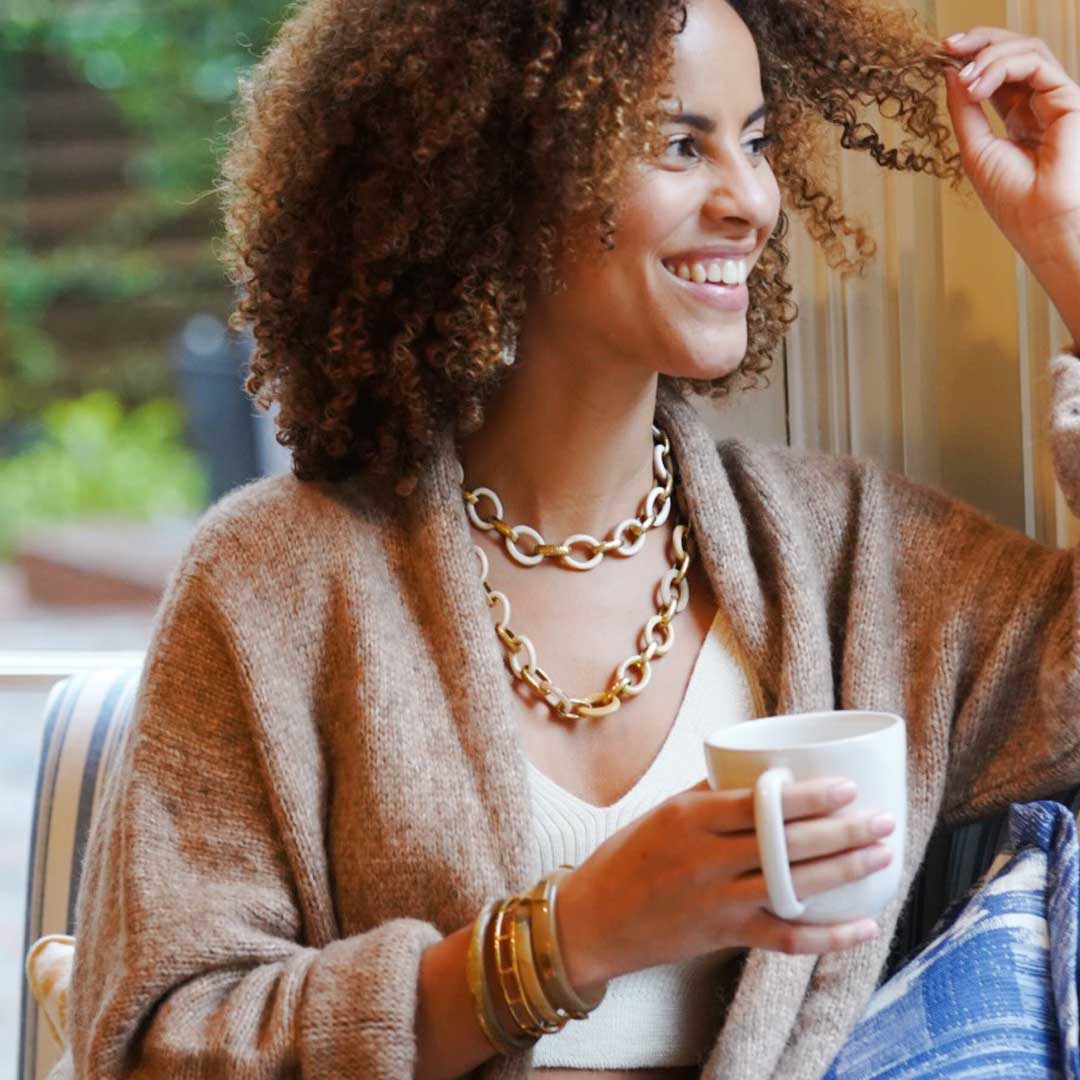 Riny Oval Link Necklace