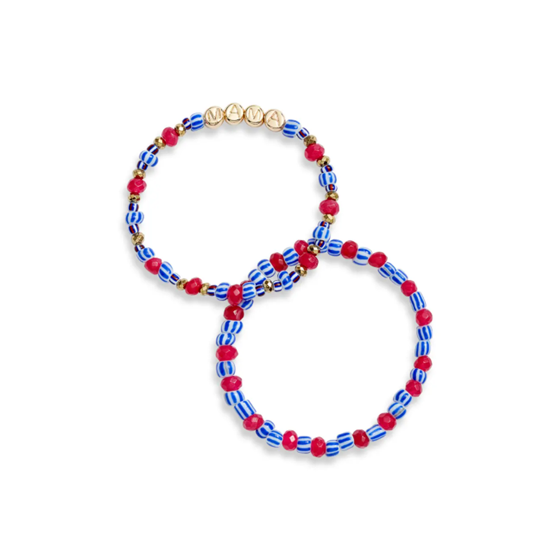 Gemstone Mama Bracelet Set