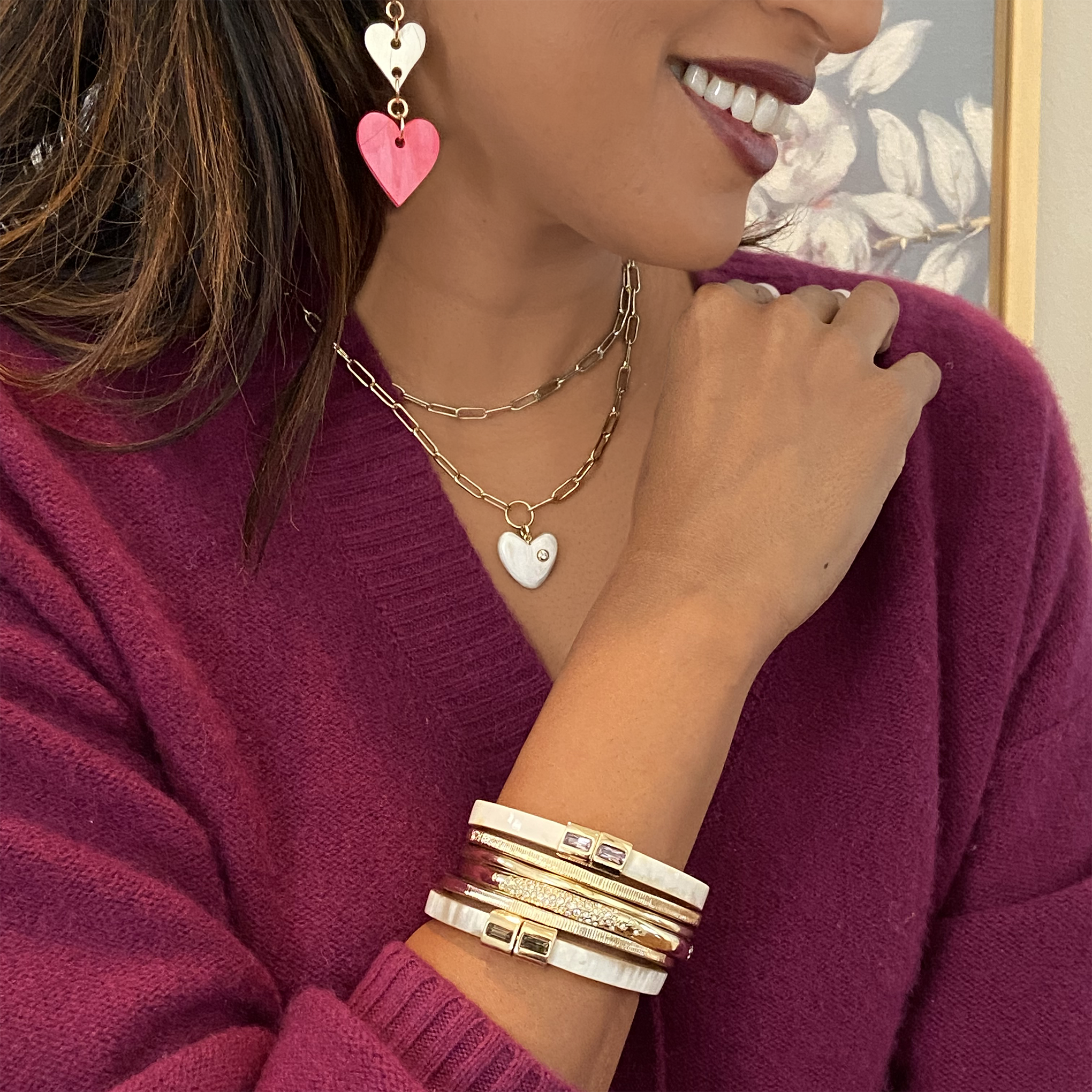 Vida Heart Charm Necklace