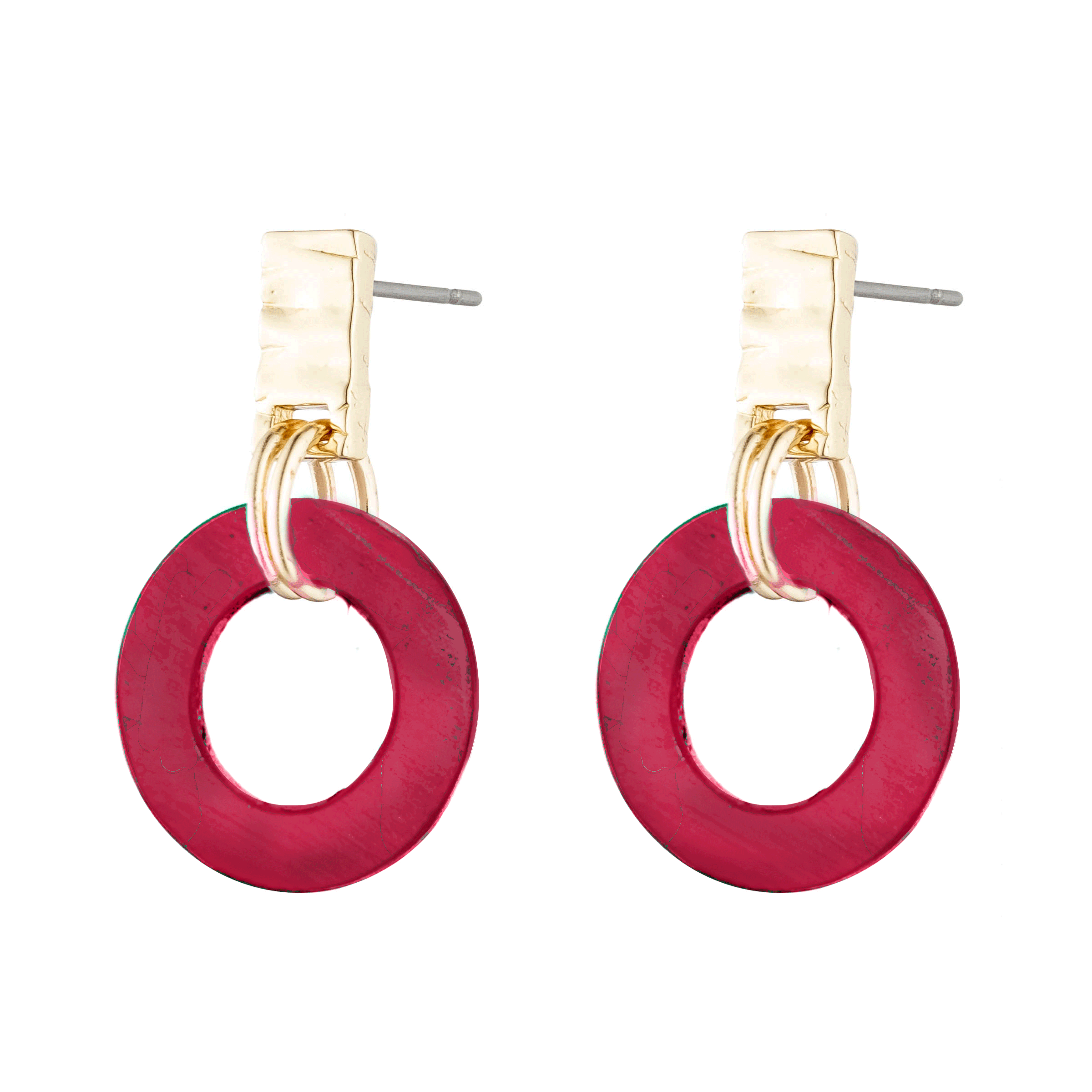 Fern Small Drop Earring in Horn