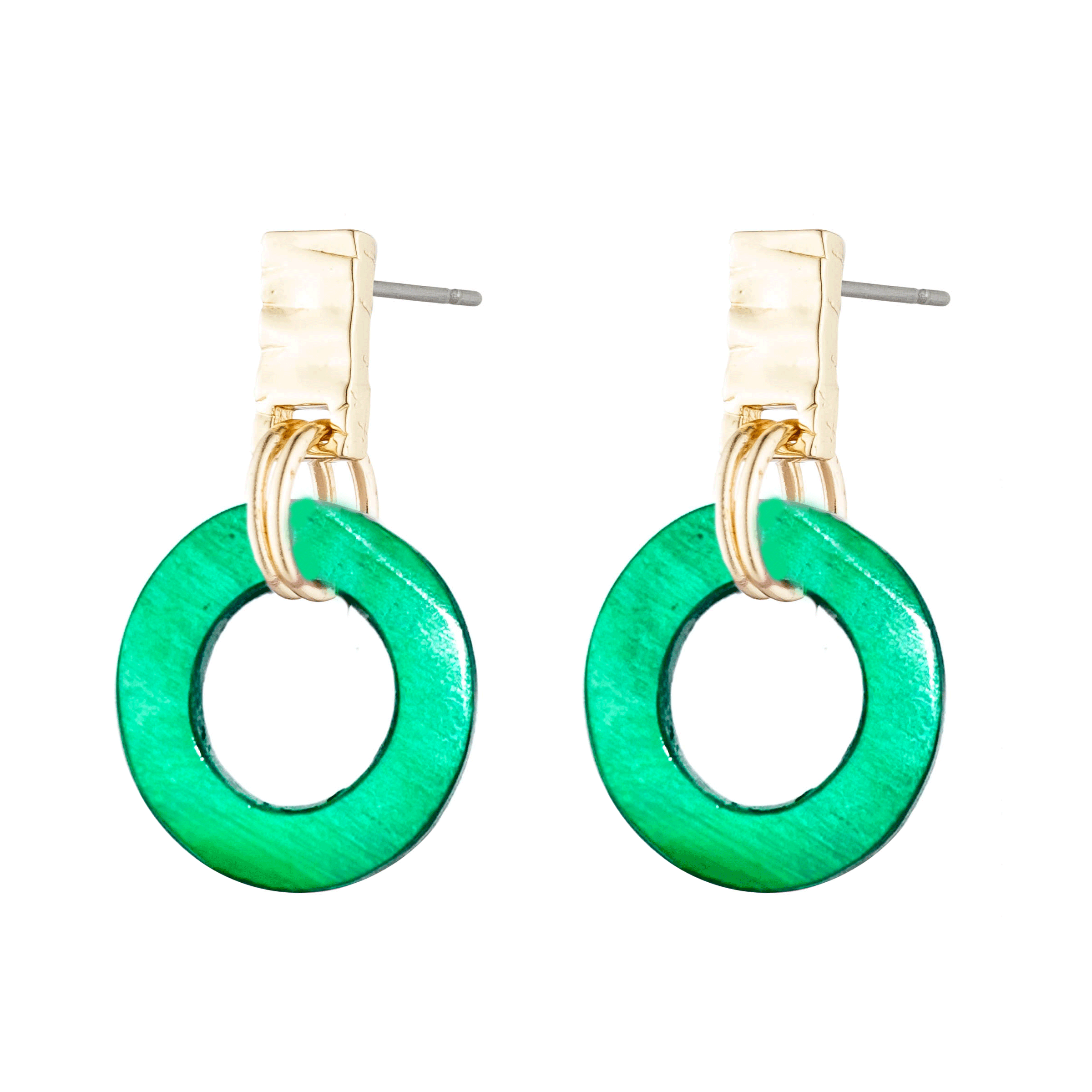 Fern Small Drop Earring in Horn