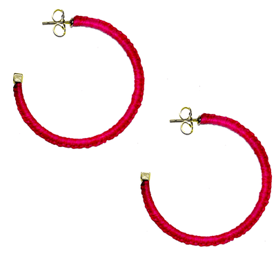 Large Raffia Wrapped Hoop