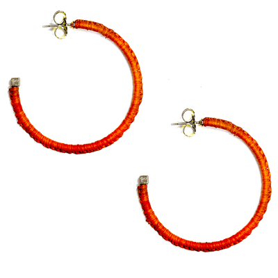 Large Raffia Wrapped Hoop