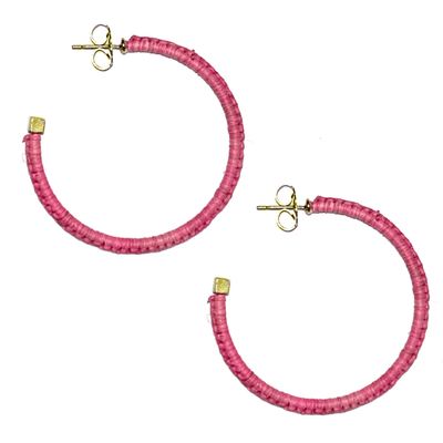 Large Raffia Wrapped Hoop