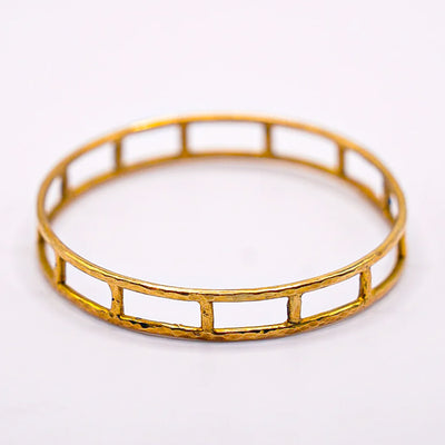 Cage Brass Bangle hand made