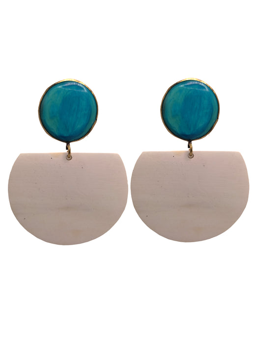 Mod Safari Crescent Earring- Small