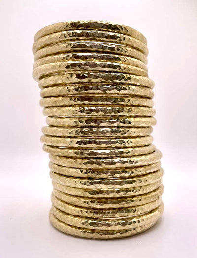 Hammered Brass Bangle