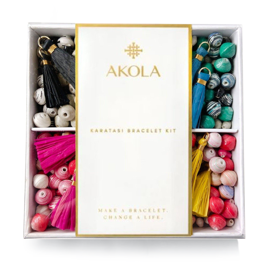 Karatasi DIY Bracelet Kit in Rainbow