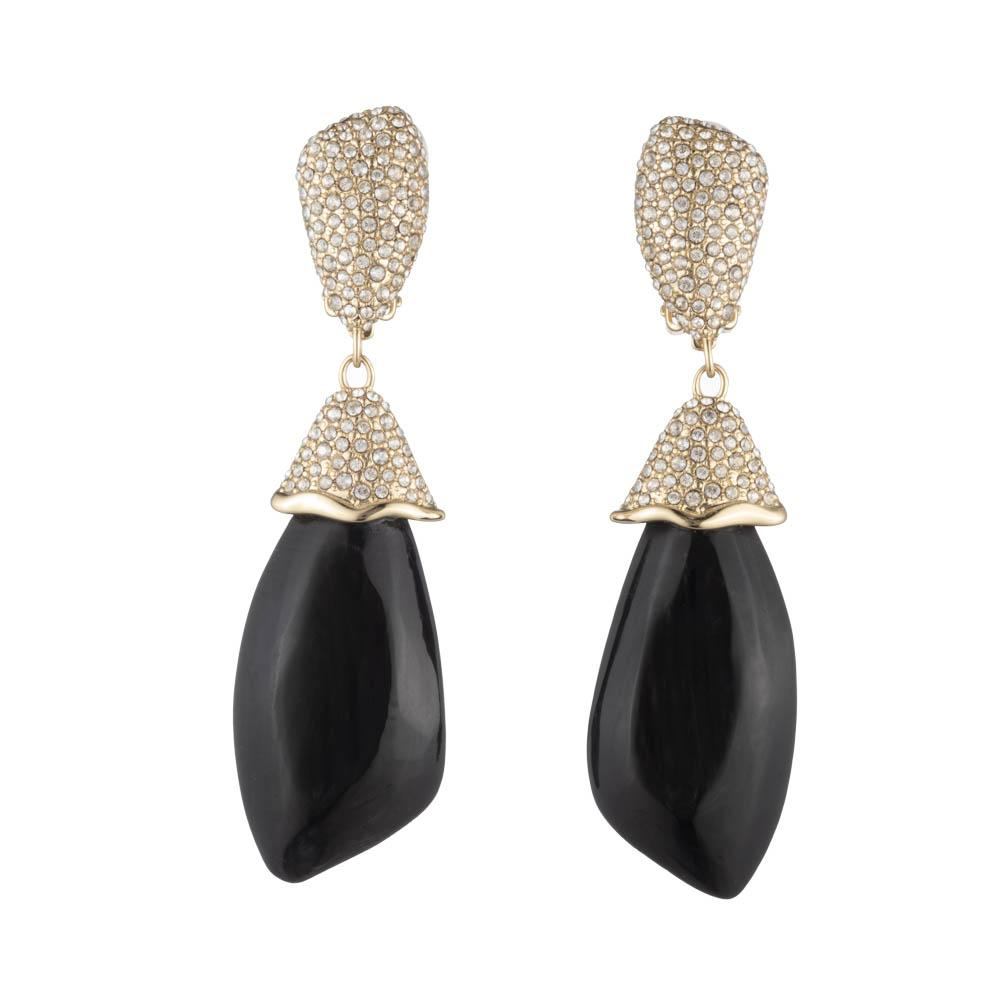 Ainsley Pave Clip-on Statement Earrings