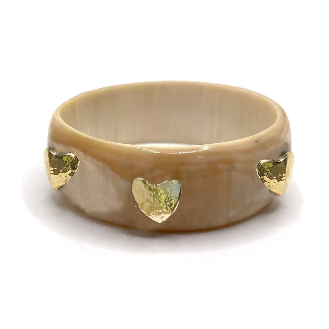 Rhys Heart Bangle Bracelet