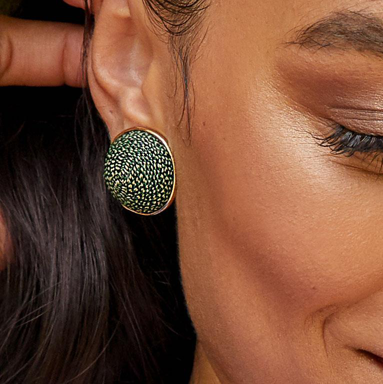 Large clip on best sale earrings