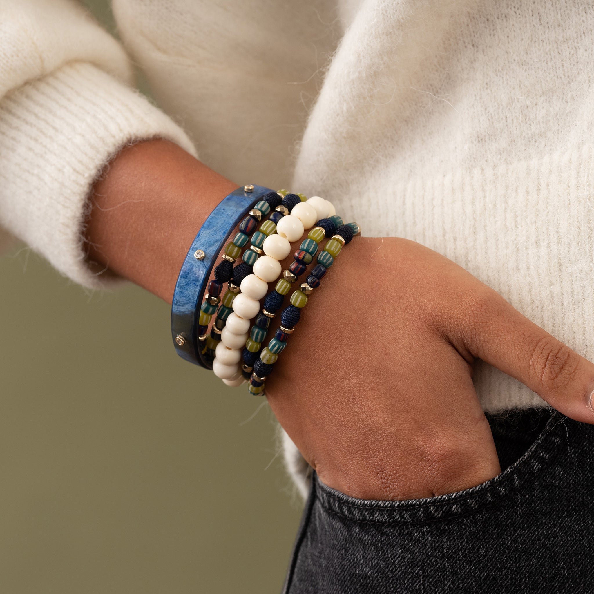 Lala Beaded Stretch Bracelet