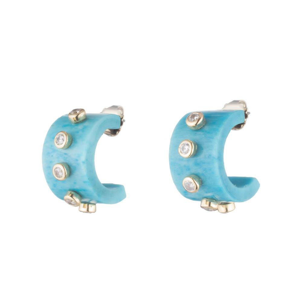 Gianna Studded Huggie Earring