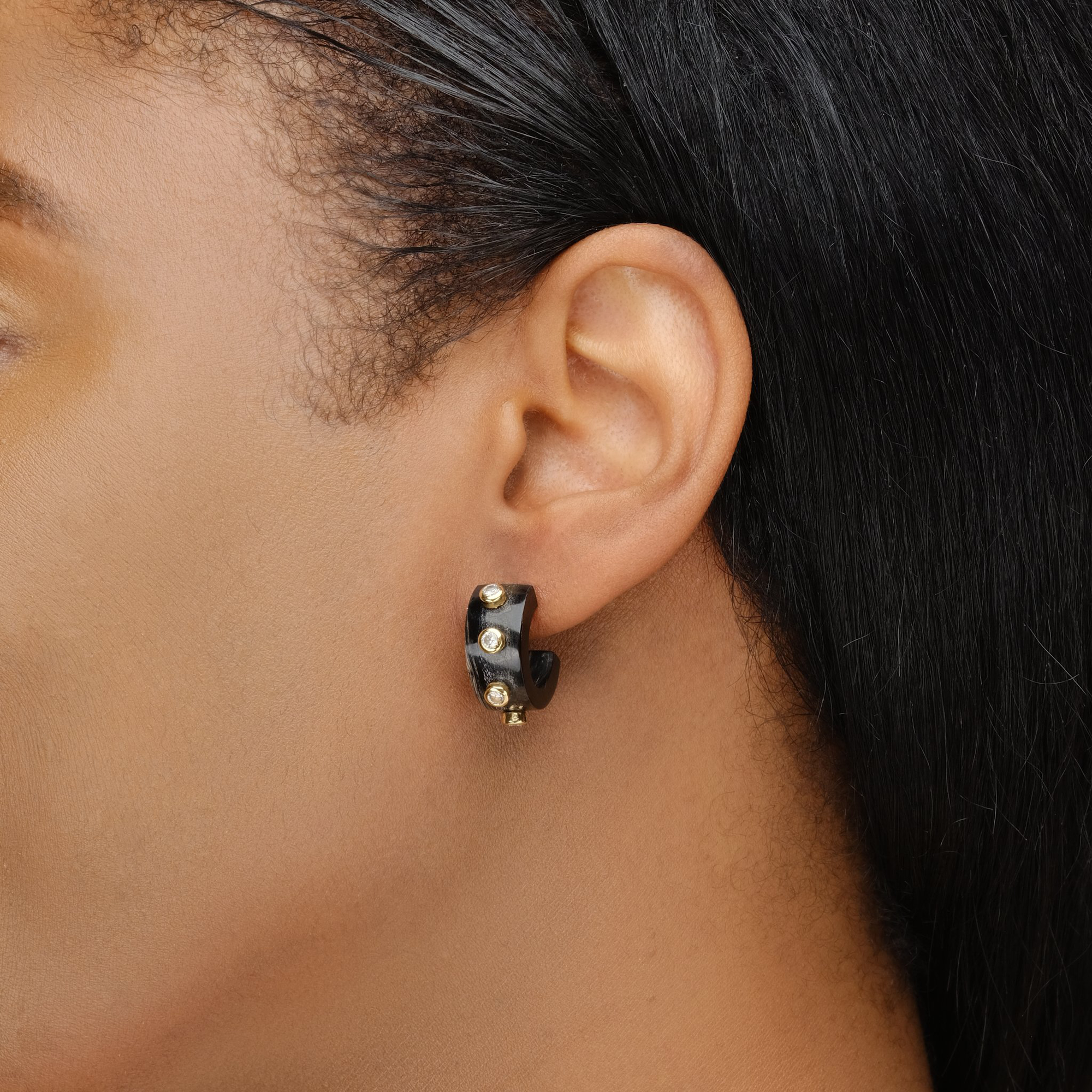 Gianna Studded Huggie Earring